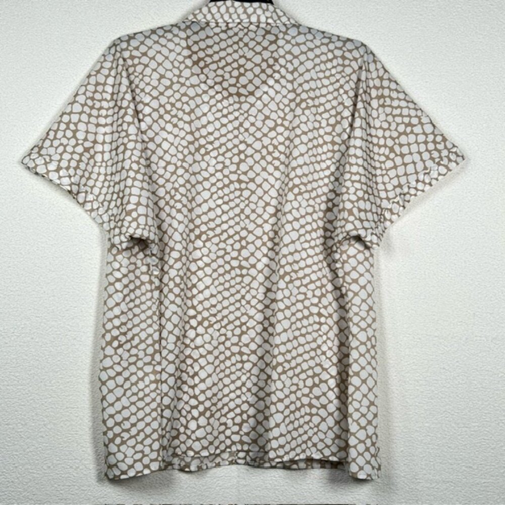 Kathy Che Womens Button-down Top Short Sleeve Plus Size 26/28W - Picture 3 of 6